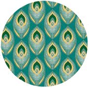 Rond tafelzeil Art deco groen (140cm)