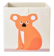 opbergmand opbergbox oranje koala stof