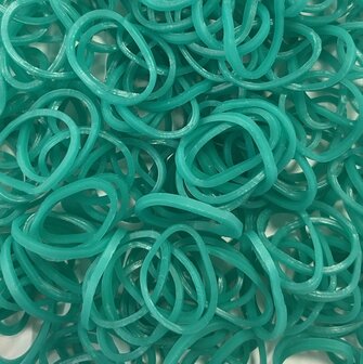 250 Loombands zeegroen