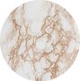 Rond tafelzeil marmer ocean beige (140cm)